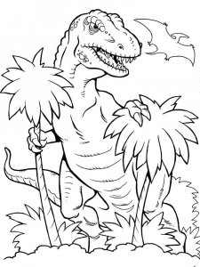 Tyrannosaurus coloring page - picture 31