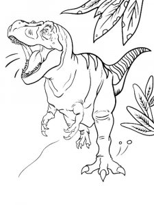 Tyrannosaurus coloring page - picture 37