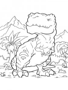 Tyrannosaurus coloring page - picture 41