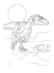Velociraptor coloring page - picture 11