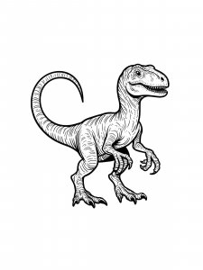 Velociraptor Coloring Pages 16