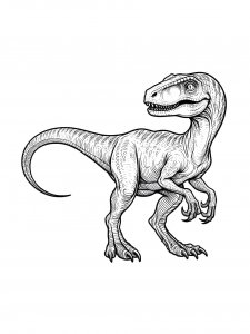 Velociraptor Coloring Pages 17