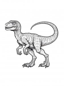 Velociraptor Coloring Pages 18