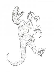 Velociraptor coloring page - picture 2