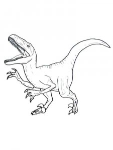Velociraptor coloring page - picture 5