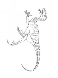 Velociraptor coloring page - picture 6