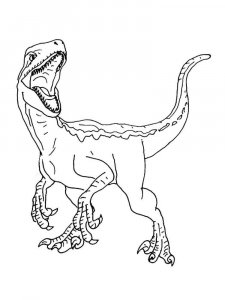 Velociraptor coloring page - picture 8