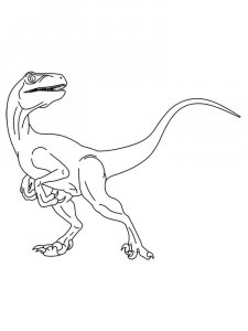 Velociraptor coloring page - picture 9