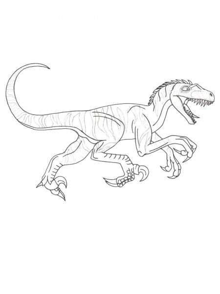 Velociraptor coloring pages