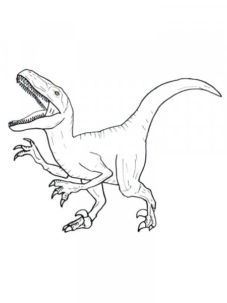 Velociraptor coloring pages