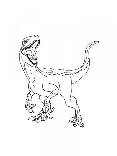 Velociraptor coloring pages