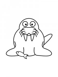 Walrus coloring page - picture 18