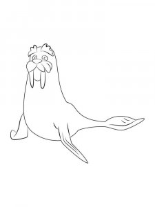 Walrus coloring page - picture 19
