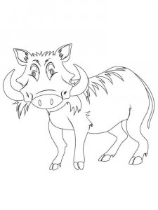 Warthog coloring page - picture 14
