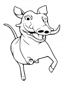 Warthog coloring page - picture 3