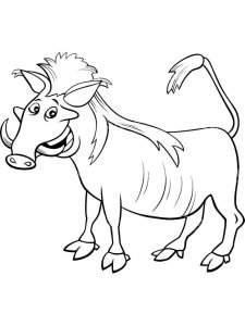 Warthog coloring page - picture 6