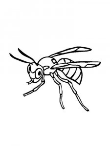 Wasp coloring page - picture 15