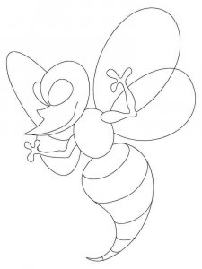 Wasp coloring page - picture 2