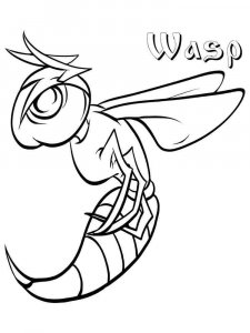 Wasp coloring page - picture 5