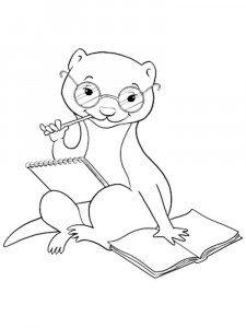 Weasel coloring page - picture 13