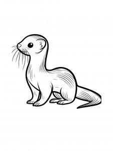 Weasel Coloring Pages 18