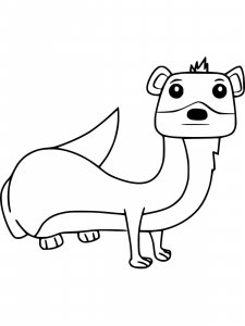 Weasel coloring page - picture 3