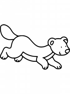 Weasel coloring page - picture 8