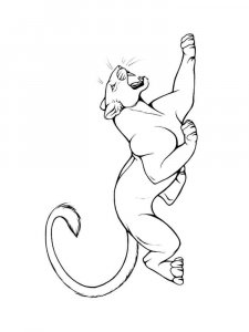 Wild cats coloring page - picture 15