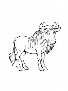 Wildebeest Coloring Pages 16