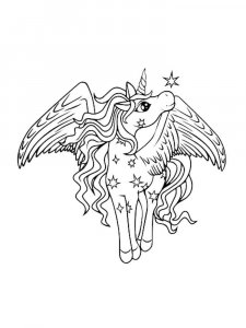 Winged Unicorn coloring page - picture 4