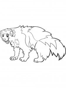 Wolverine Animal coloring page - picture 5