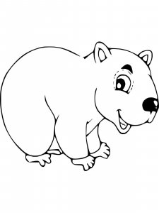 Wombat coloring page - picture 2