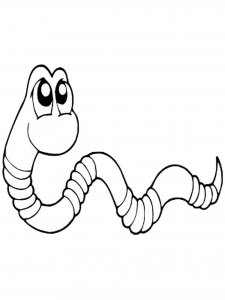 Worm coloring page - picture 15