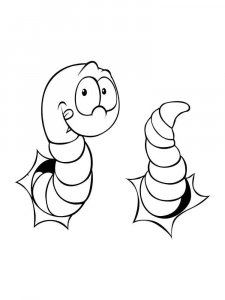 Worm coloring page - picture 20