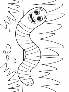 Worm coloring page - picture 24