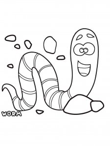 Worm coloring page - picture 25