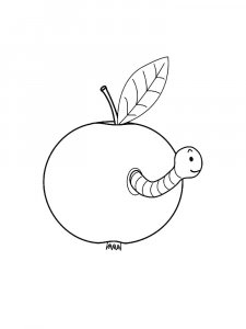 Worm Coloring Pages 30