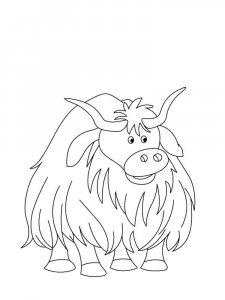 Yak coloring page - picture 10