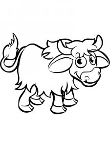 Yak coloring page - picture 3