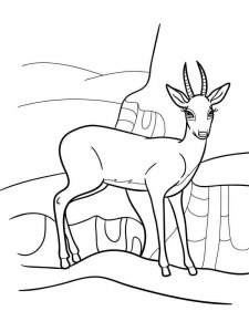 Antelope coloring page - picture 15