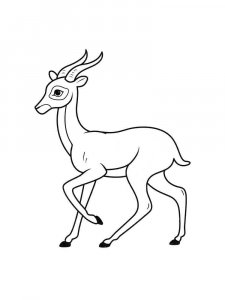 Antelope coloring page - picture 17