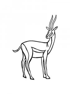 Antelope coloring page - picture 2