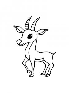 Antelope coloring page - picture 20