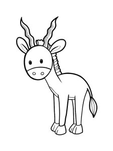 Antelope coloring page - picture 26