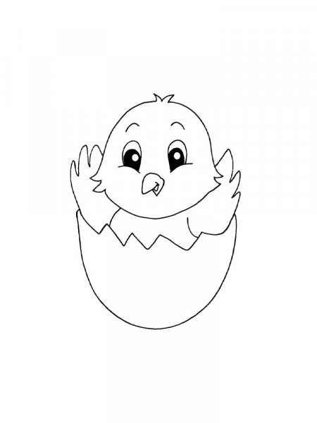 Baby Chick coloring pages