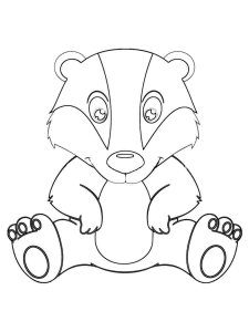 Badger coloring page - picture 19