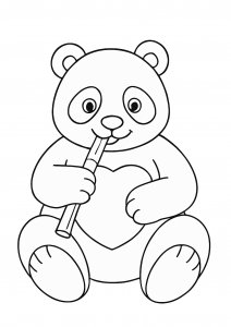 Panda Bear Coloring Page