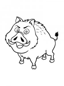 Boar coloring page - picture 16