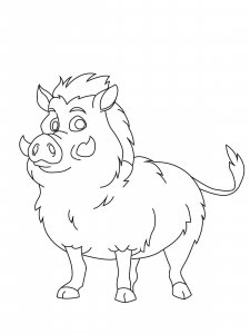 Boar coloring page - picture 2