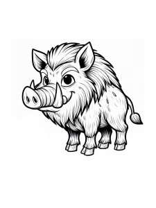 Boar coloring page - picture 35